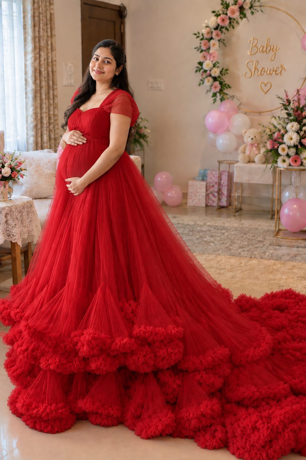 Maternity Gown With Tail