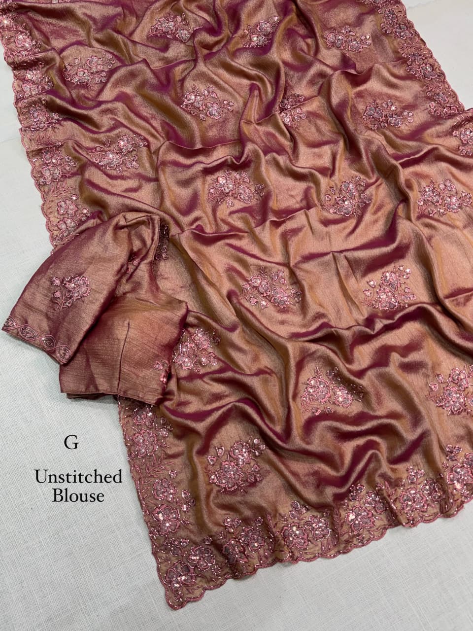 Meri Gold Party Wear Saree