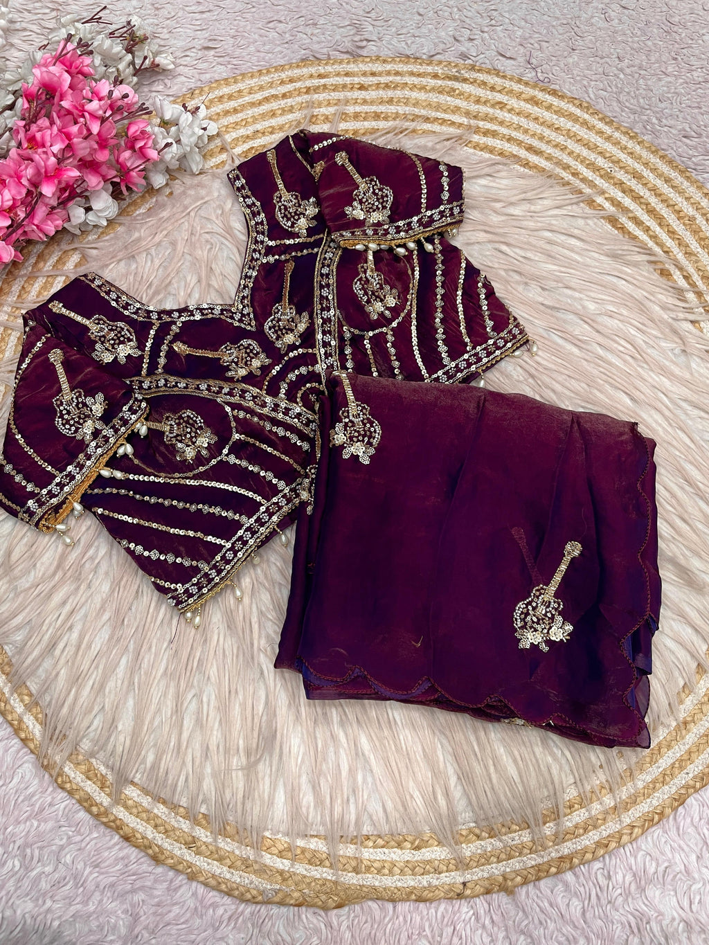 Fandy Satin Bollywood Saree