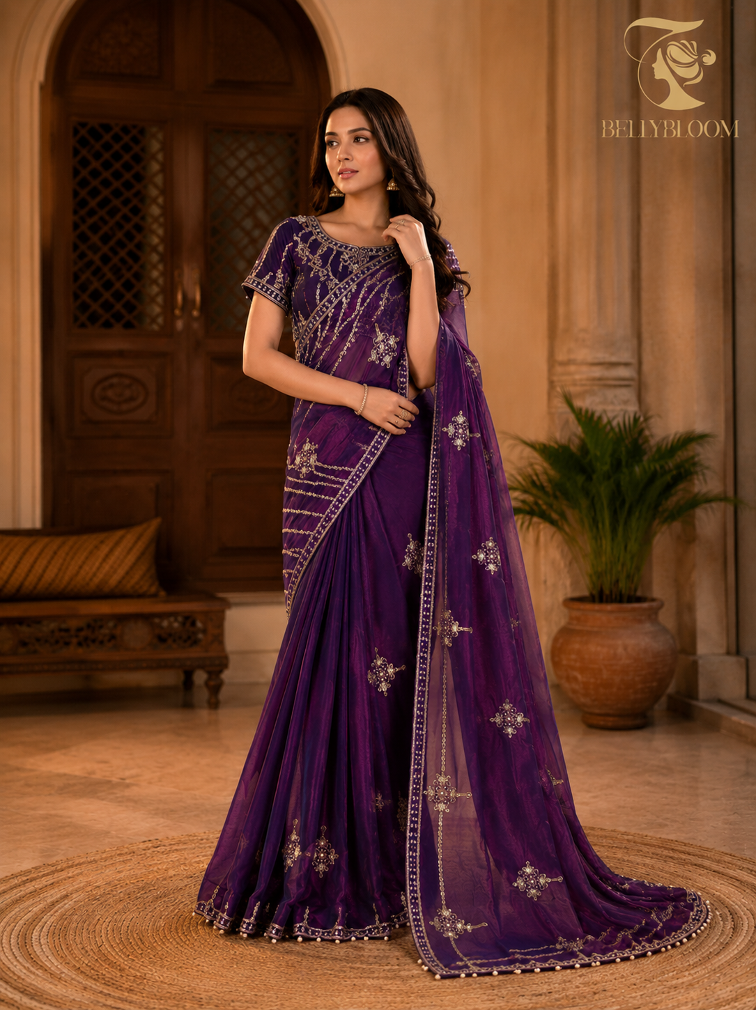 Fandy Satin Bollywood Saree