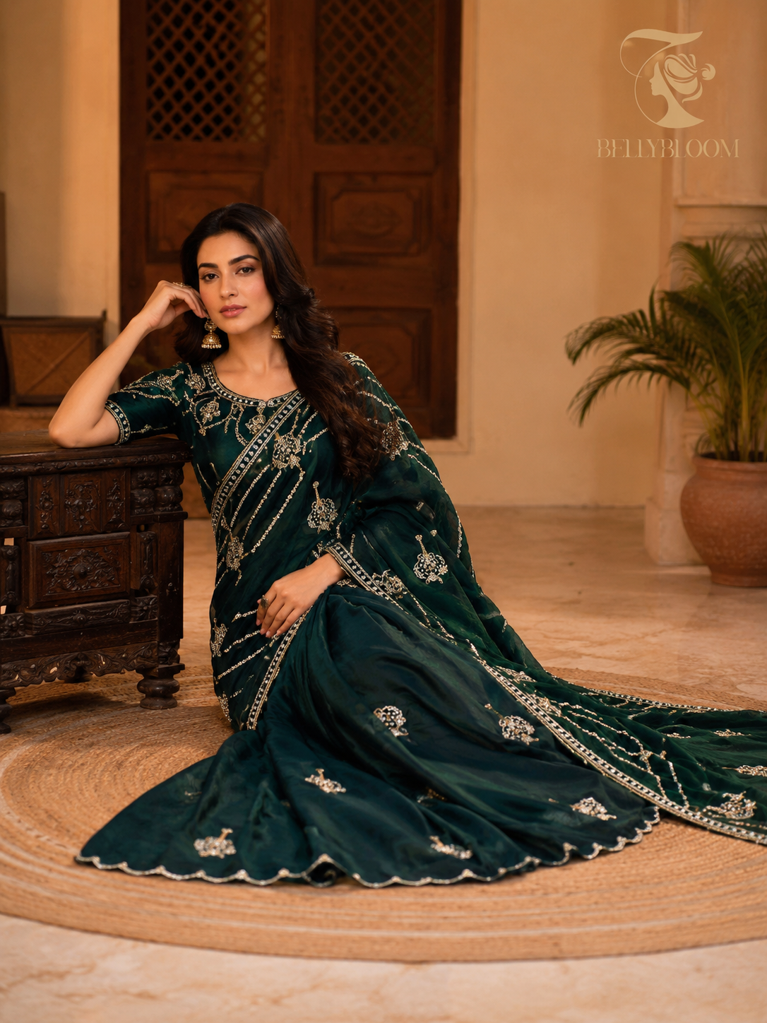 Fandy Satin Bollywood Saree