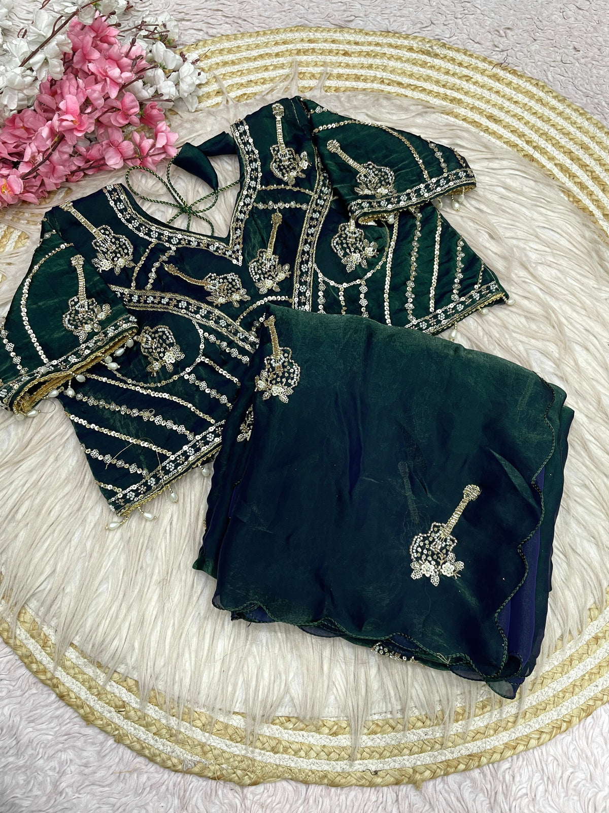 Fandy Satin Bollywood Saree