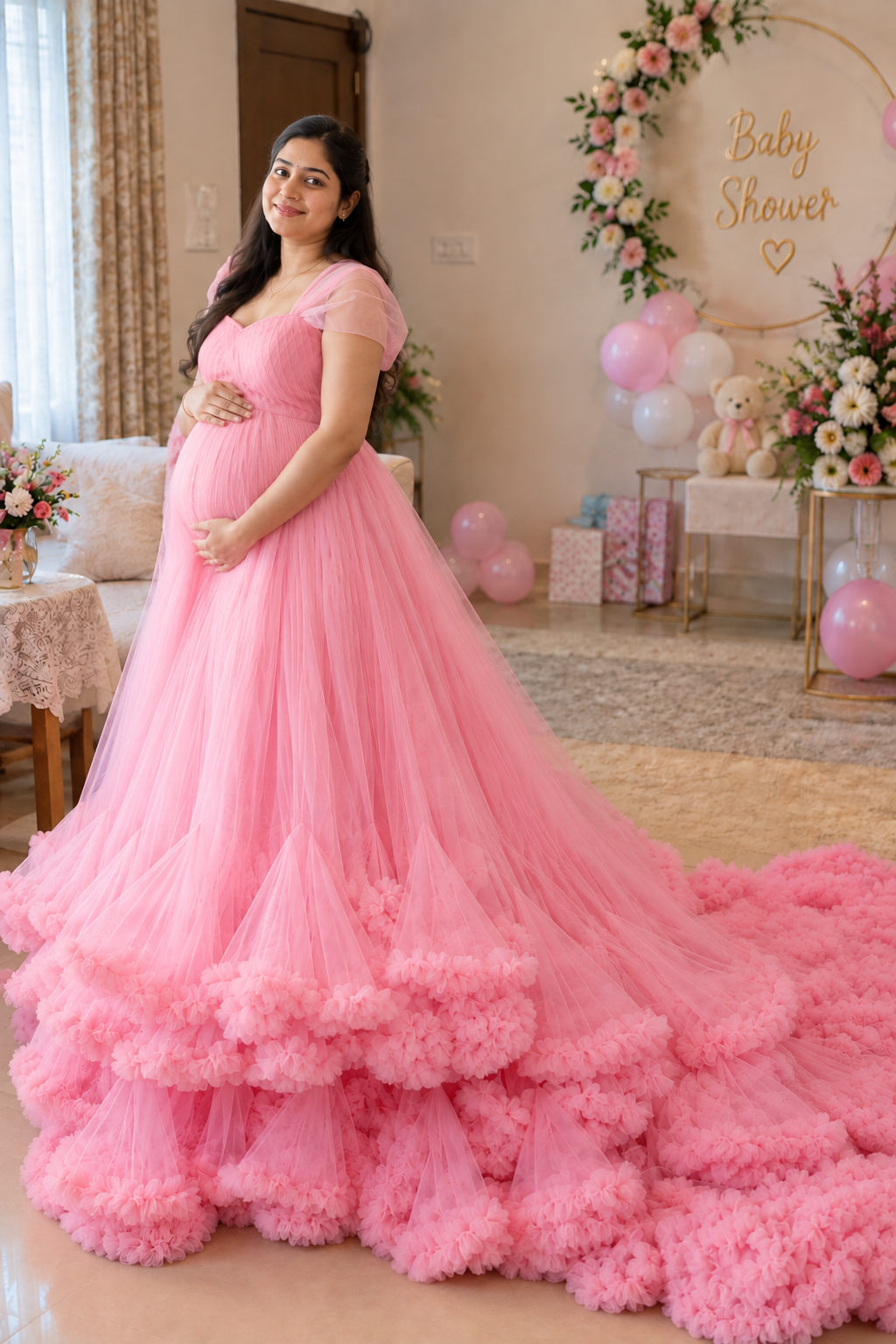 Maternity Gown With Tail