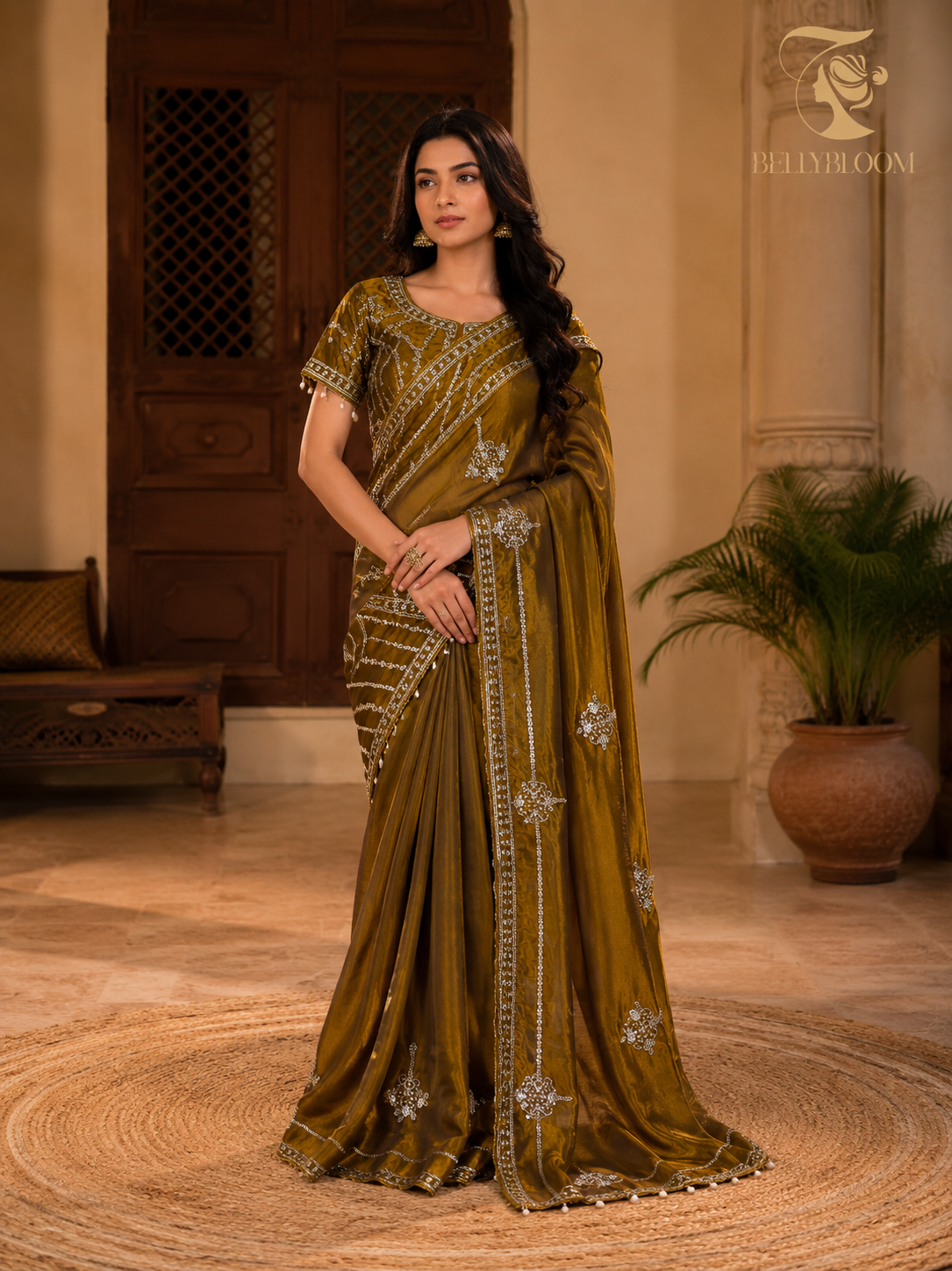 Fandy Satin Bollywood Saree
