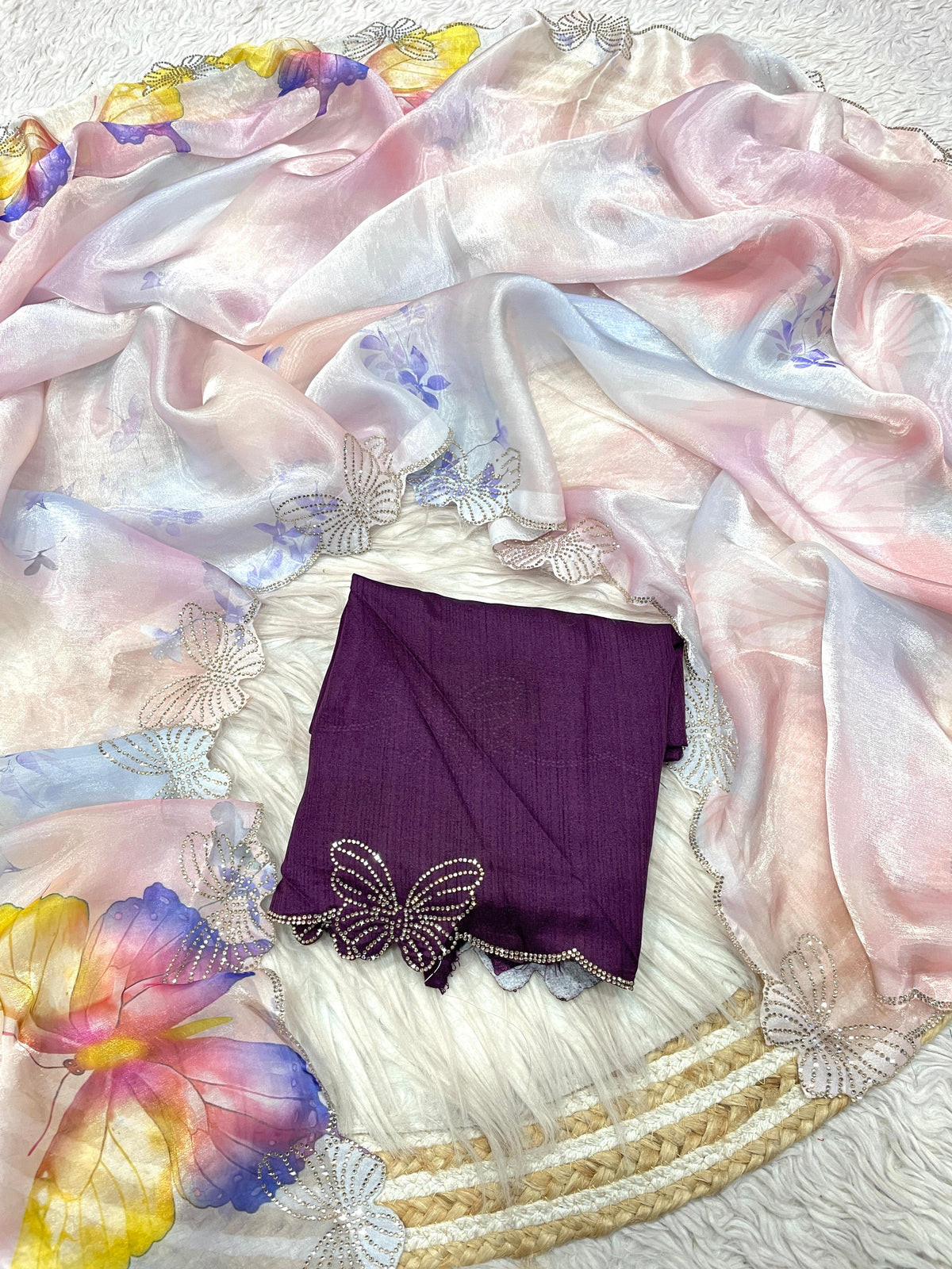 Fandy Satin Saree