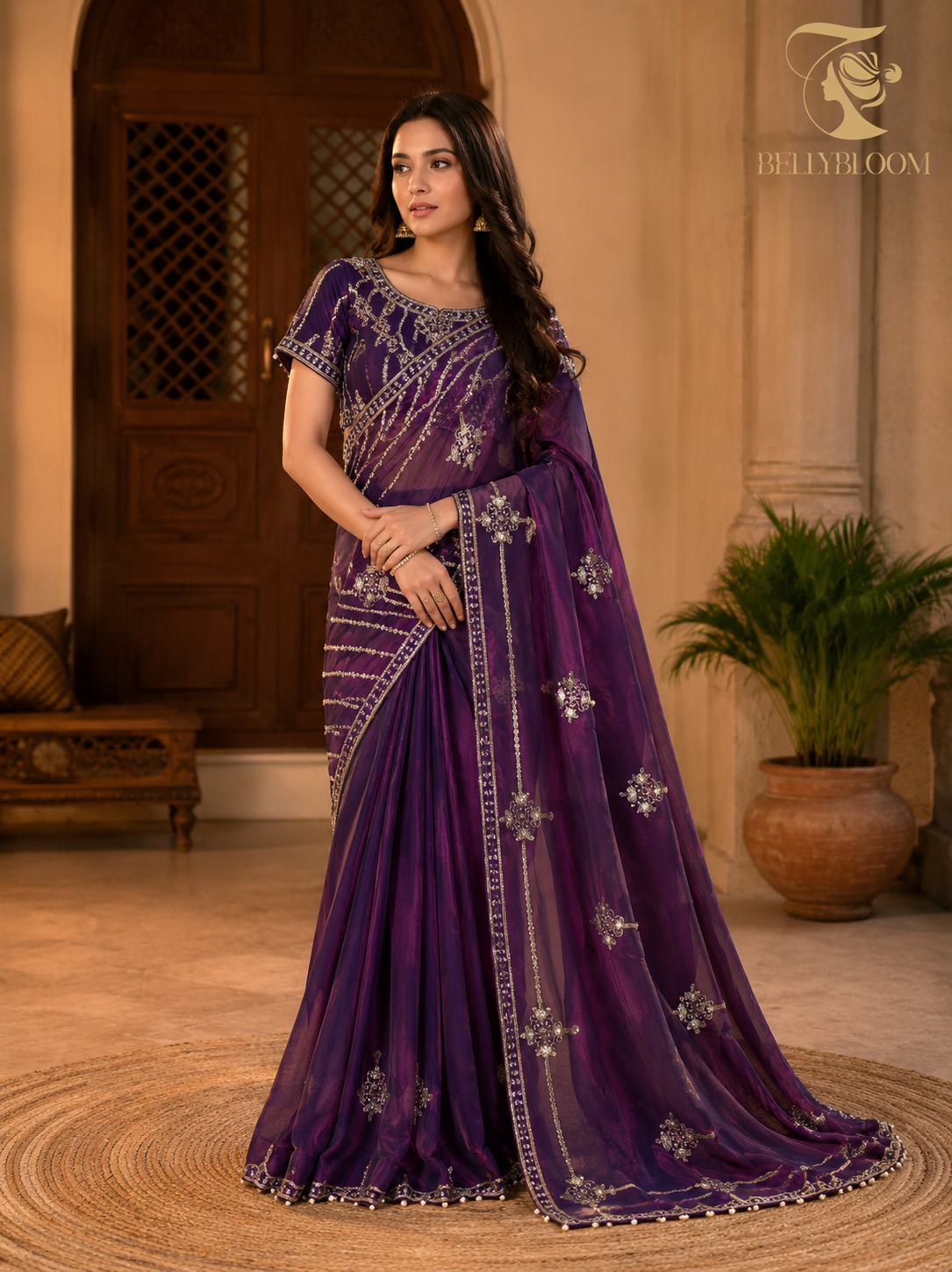 Fandy Satin Bollywood Saree