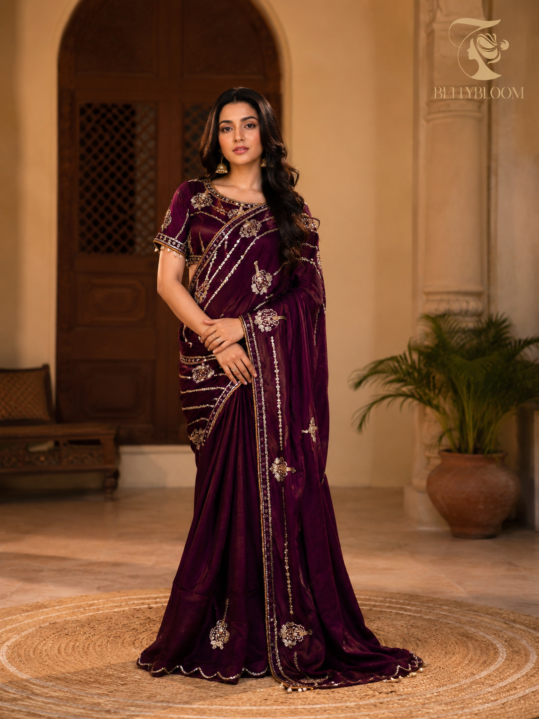 Fandy Satin Bollywood Saree