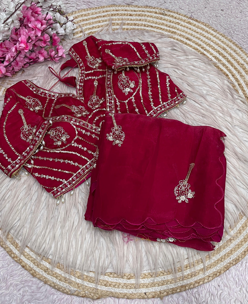 Fandy Satin Bollywood Saree