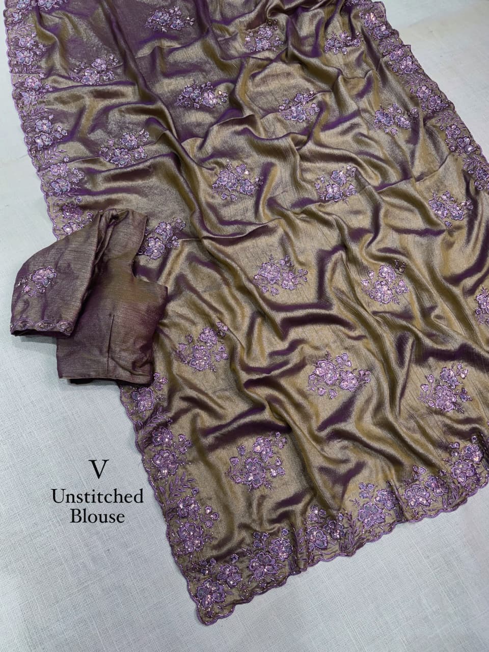 Meri Gold Party Wear Saree