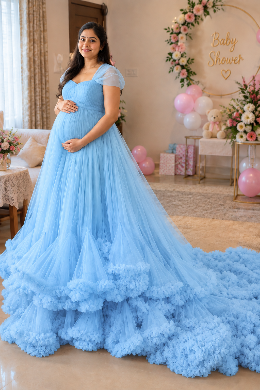 Maternity Gown With Tail