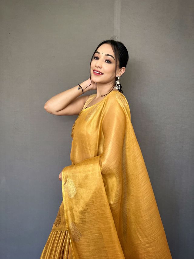 Gulabo Tissue Silk Saree
