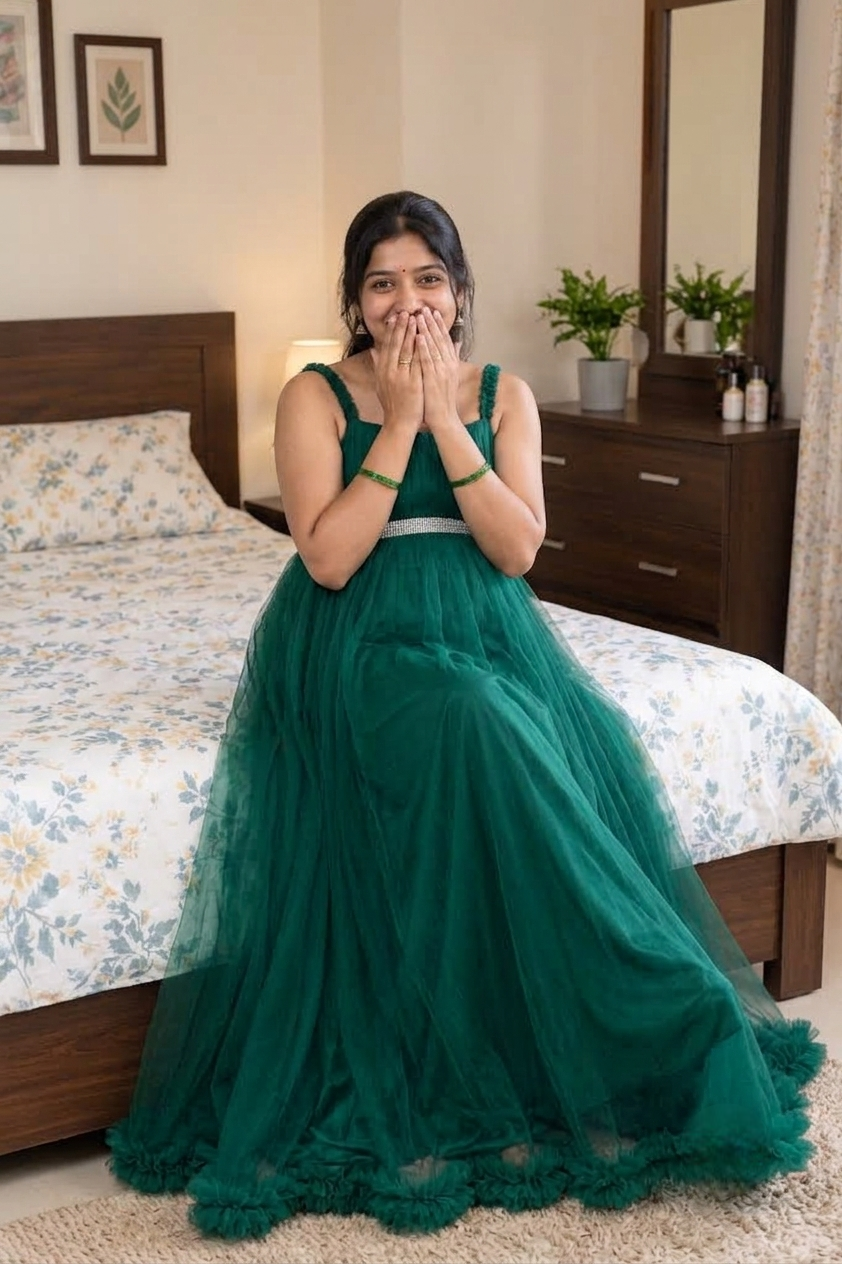 Beautiful Pregnant Women maternity Gown