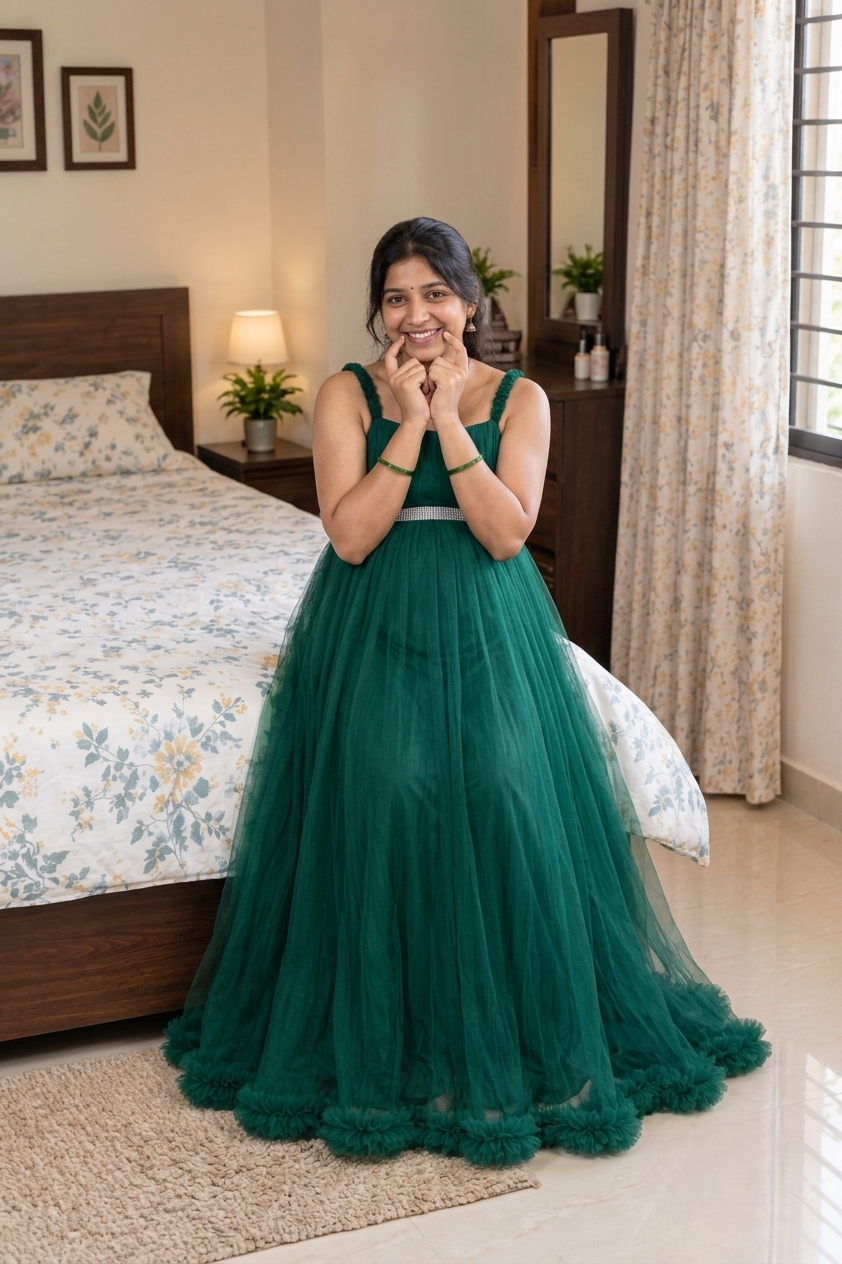 Beautiful Pregnant Women maternity Gown