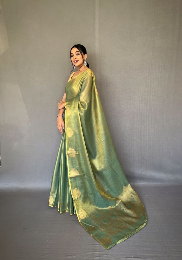 Gulabo Tissue Silk Saree