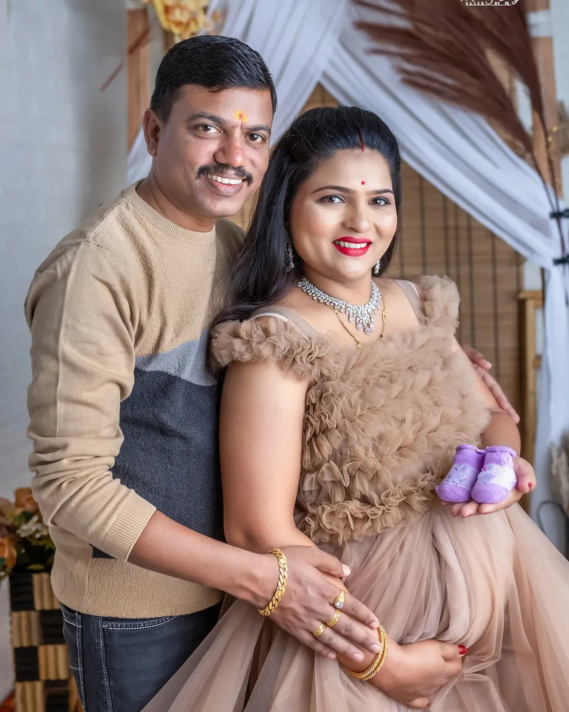 maternity photoshoot gown for pregnant women
