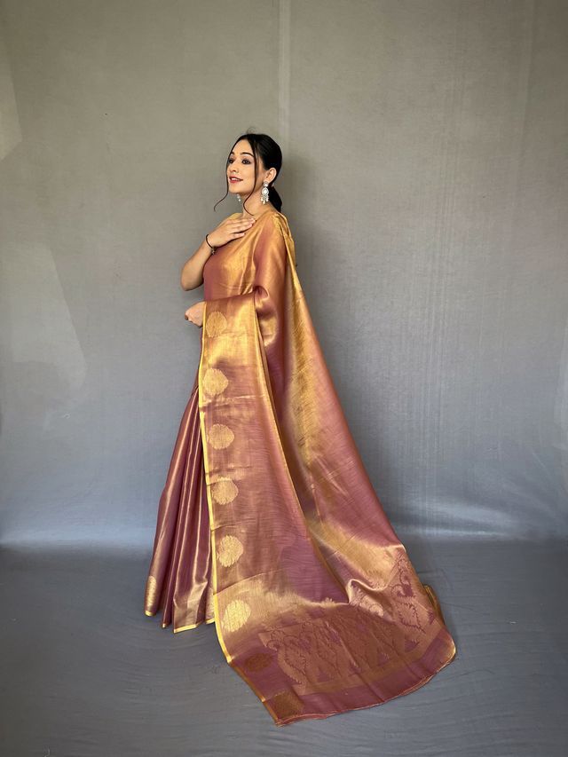 Gulabo Tissue Silk Saree