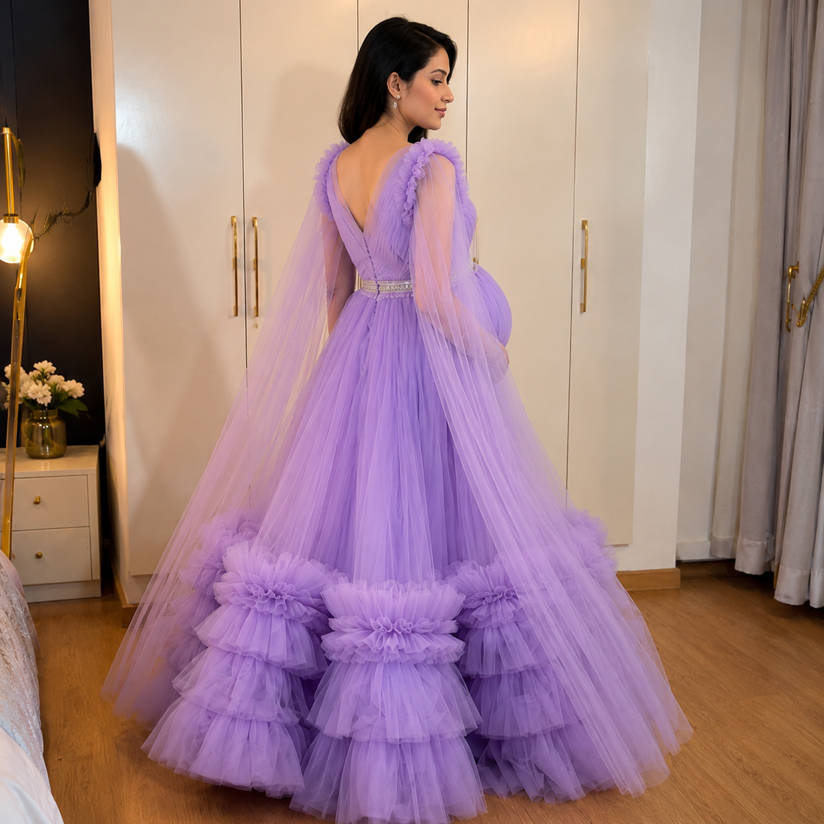  beautiful gown for pregnant woman