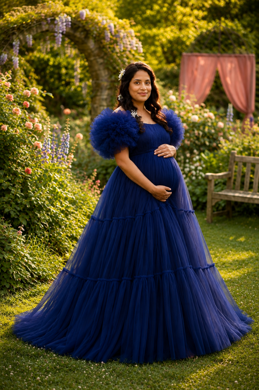  Nevyblue Pregnant Women Maternity Gown