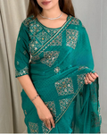 Fendy Satin Jacquard Saree