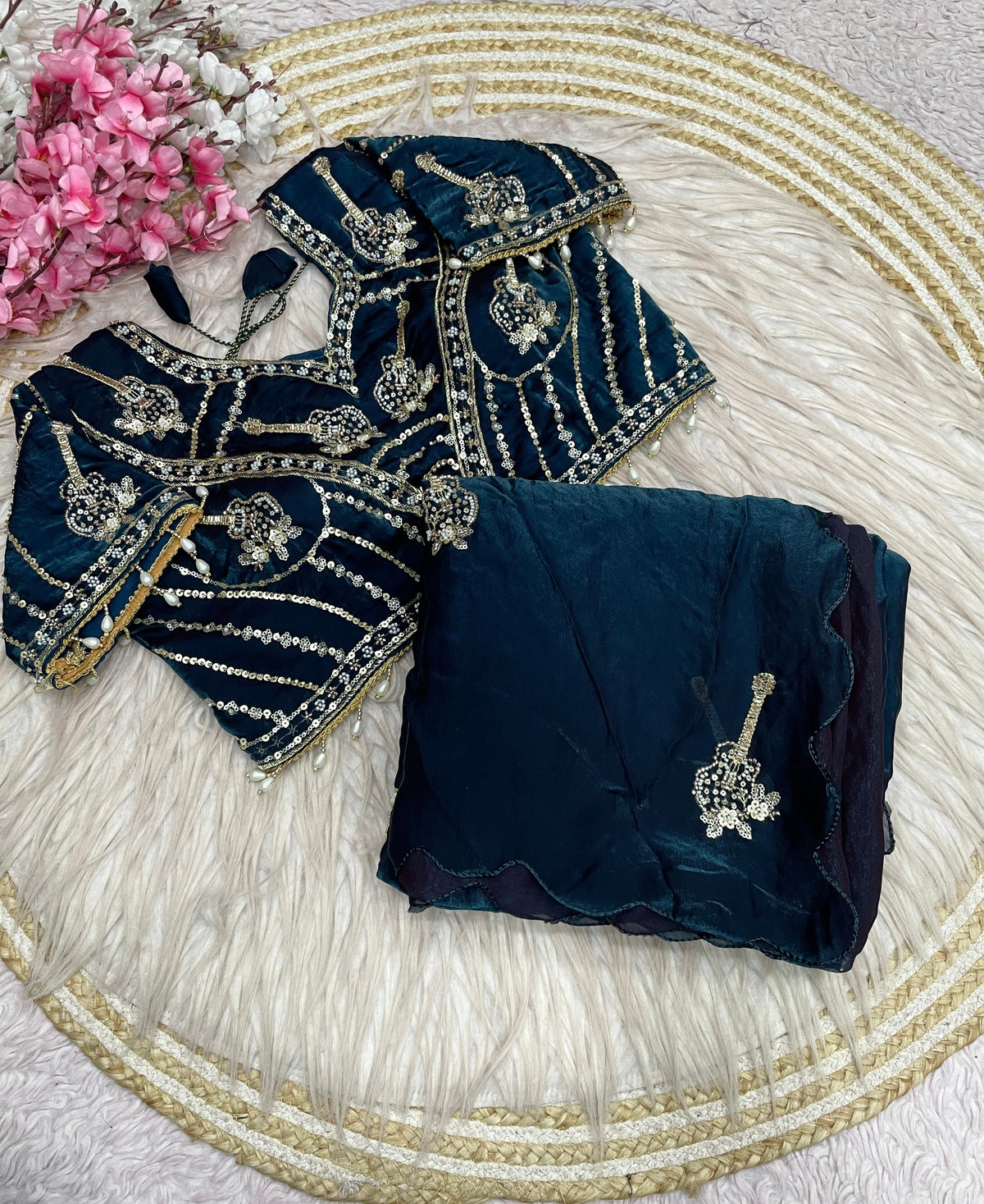 Fandy Satin Bollywood Saree