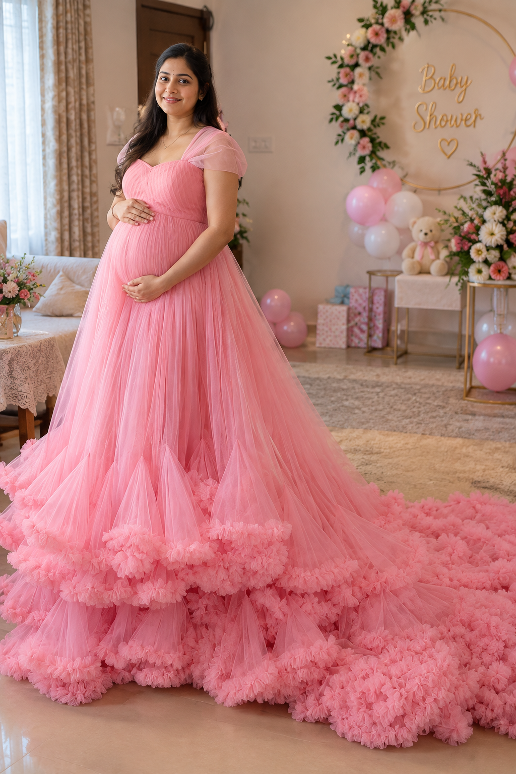 Maternity Gown With Tail
