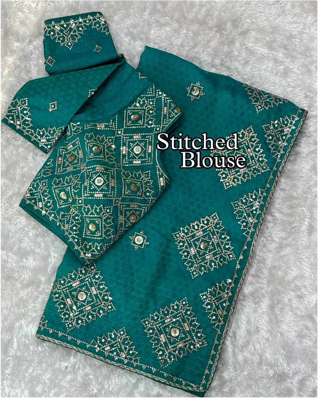 Fendy Satin Jacquard Saree