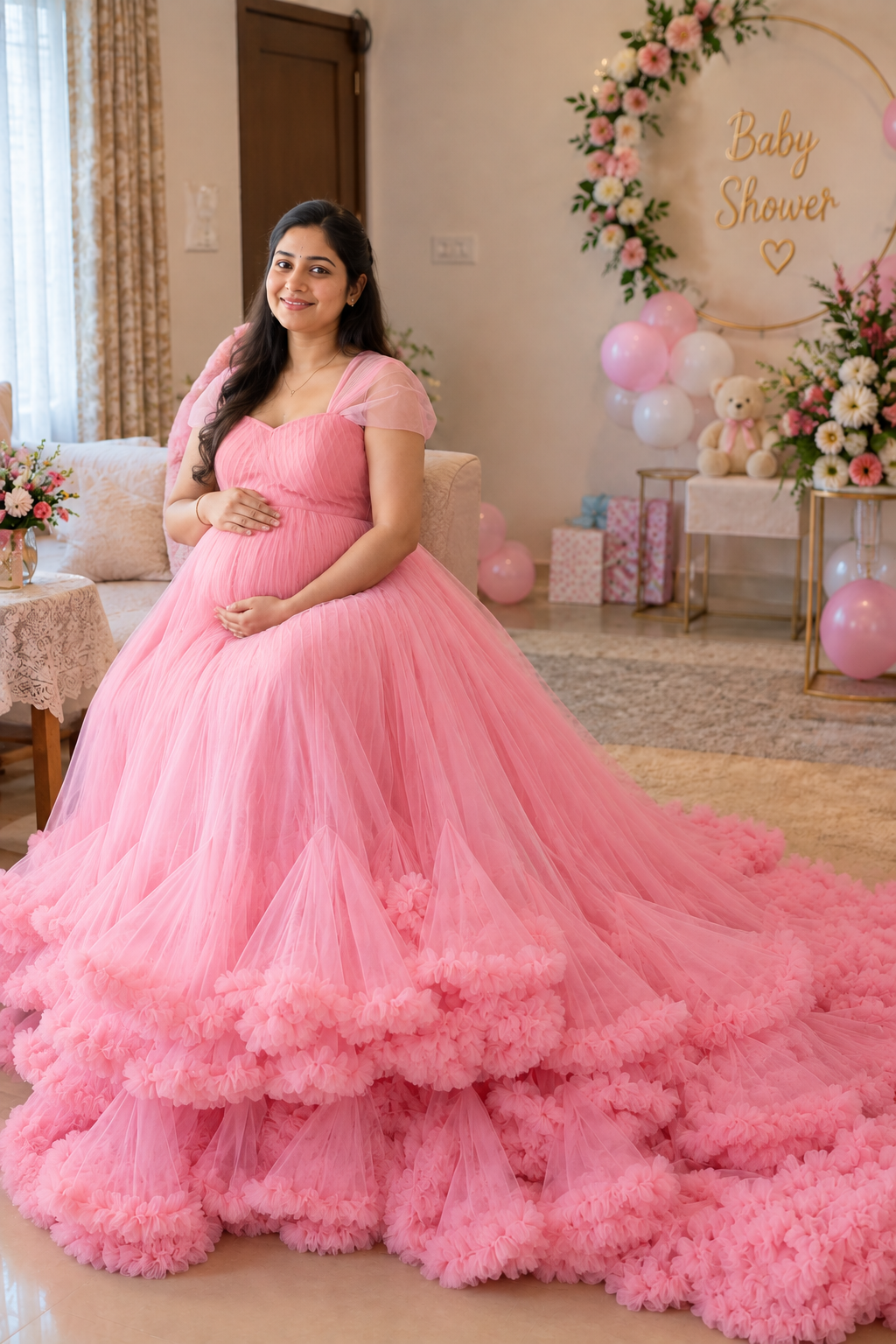 Maternity Gown With Tail