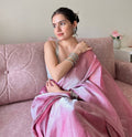 Soft Pink Designer Saree