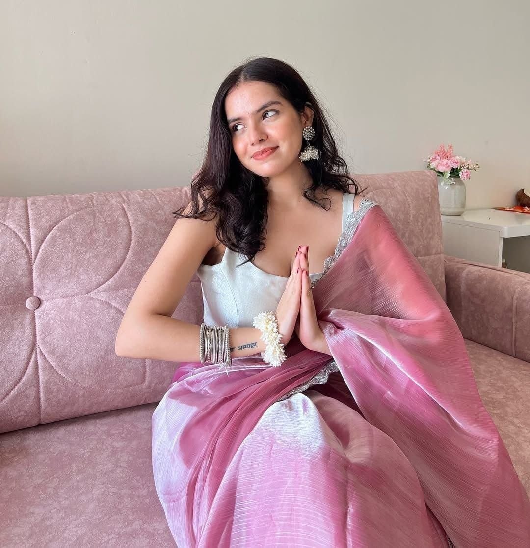 Soft Pink Designer Saree