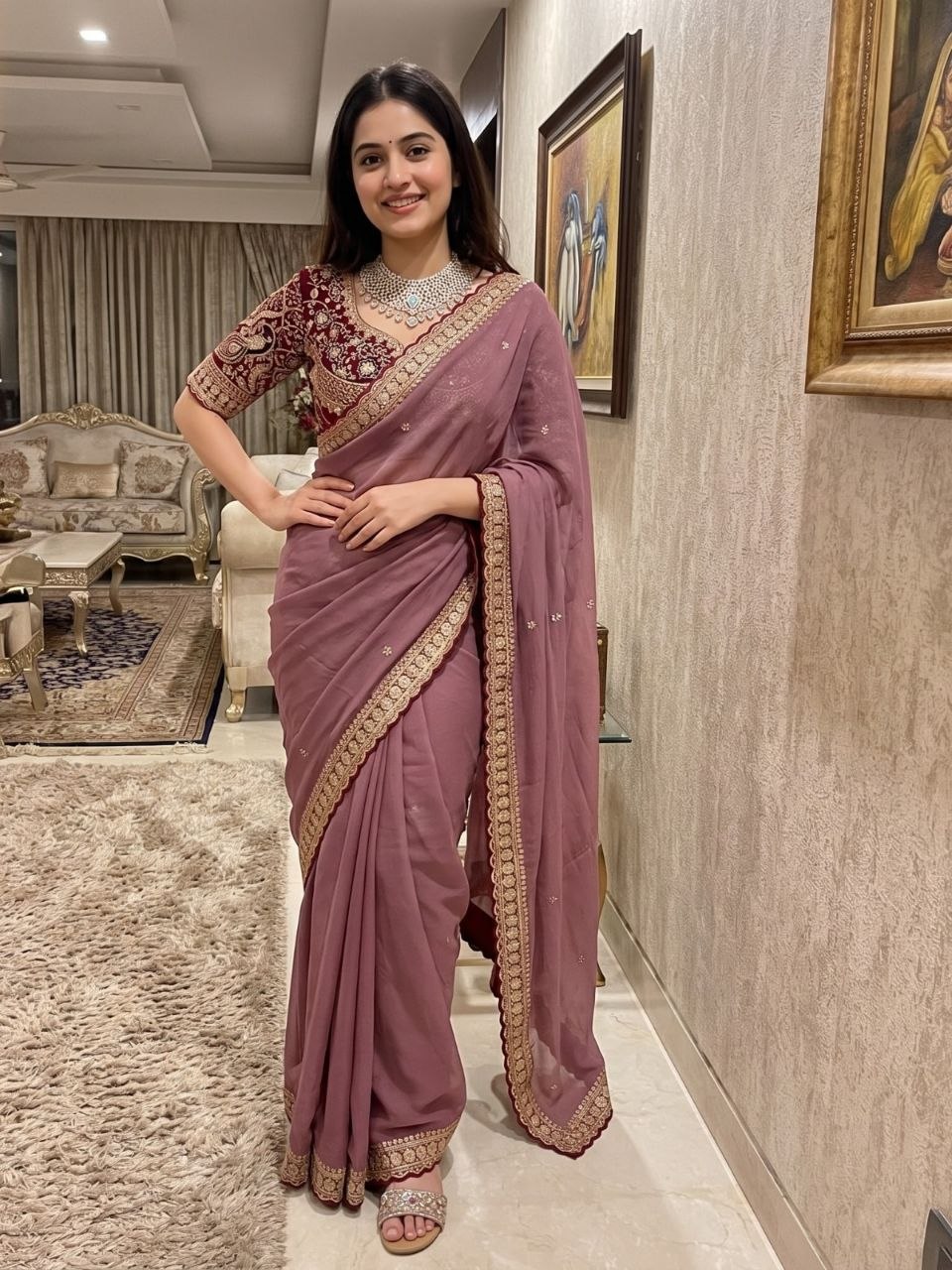 silk saree blouse designs