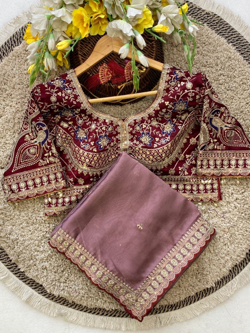 silk saree blouse designs