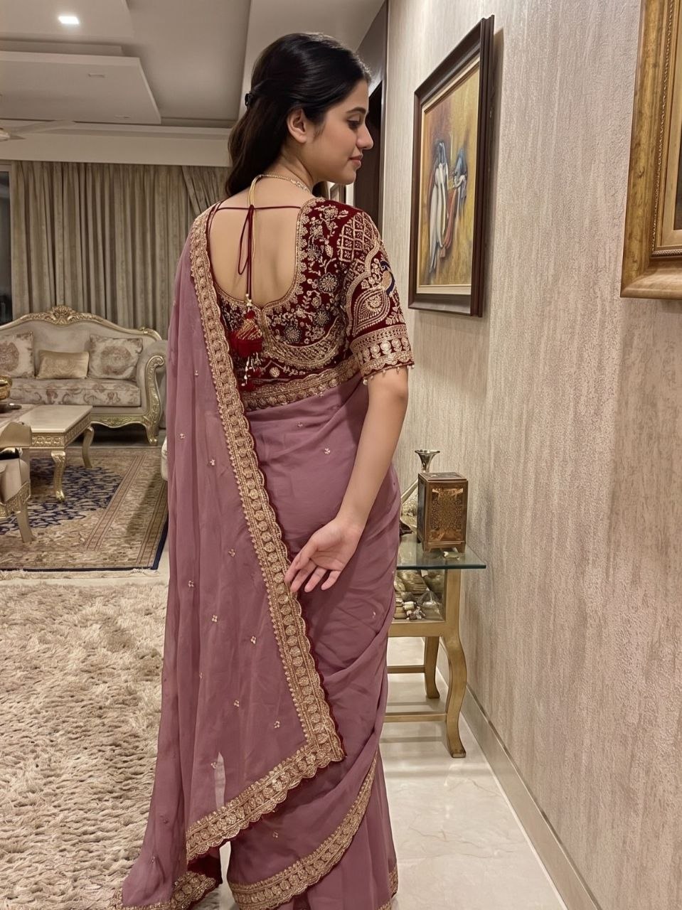 silk saree blouse designs