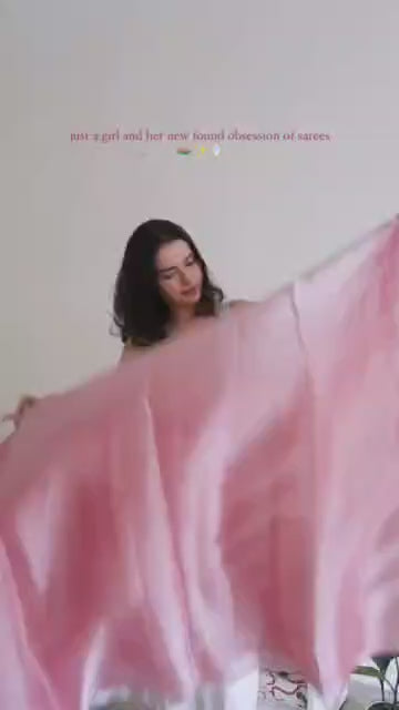 Soft Pink Designer Saree