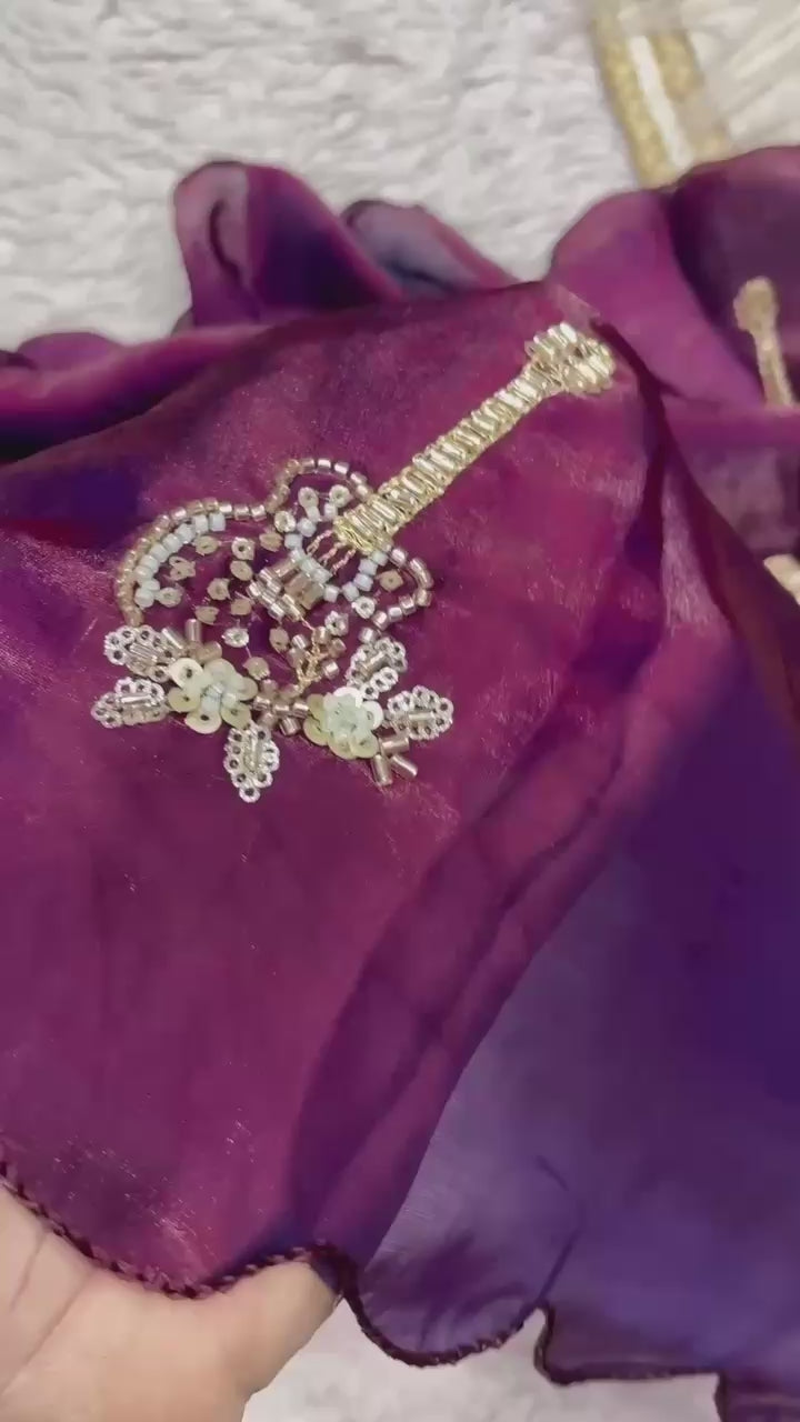 Fandy Satin Bollywood Saree