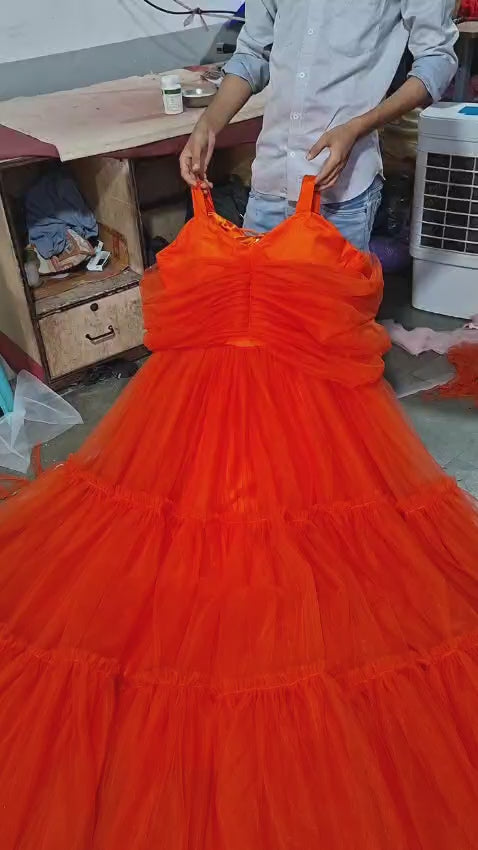 real orange gown video