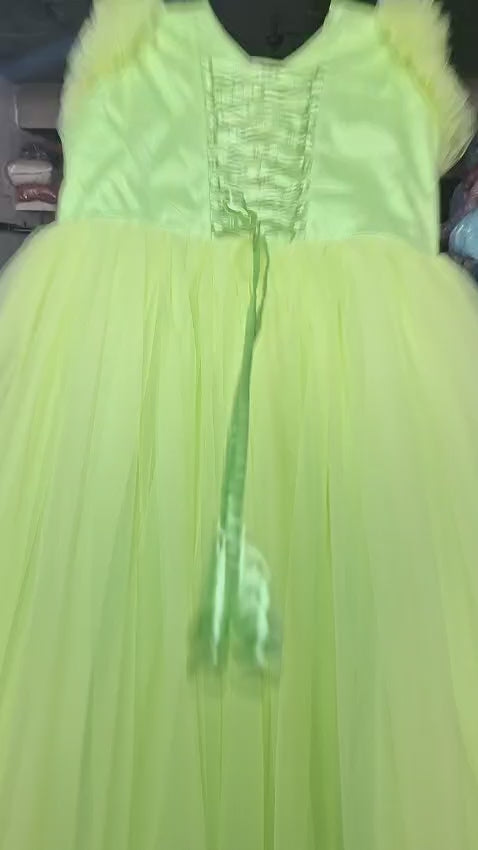 lime green gown video