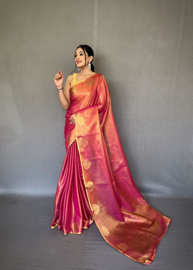 Gulabo Tissue Silk Saree